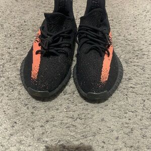 Yeezy Black and Orange Sneakers